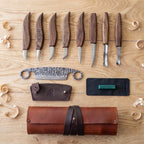Premium Wood Carving Knife Set, 9 pcs