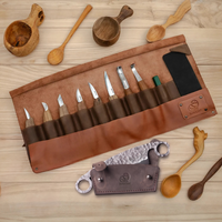 Premium Wood Carving Knife Set, 9 pcs