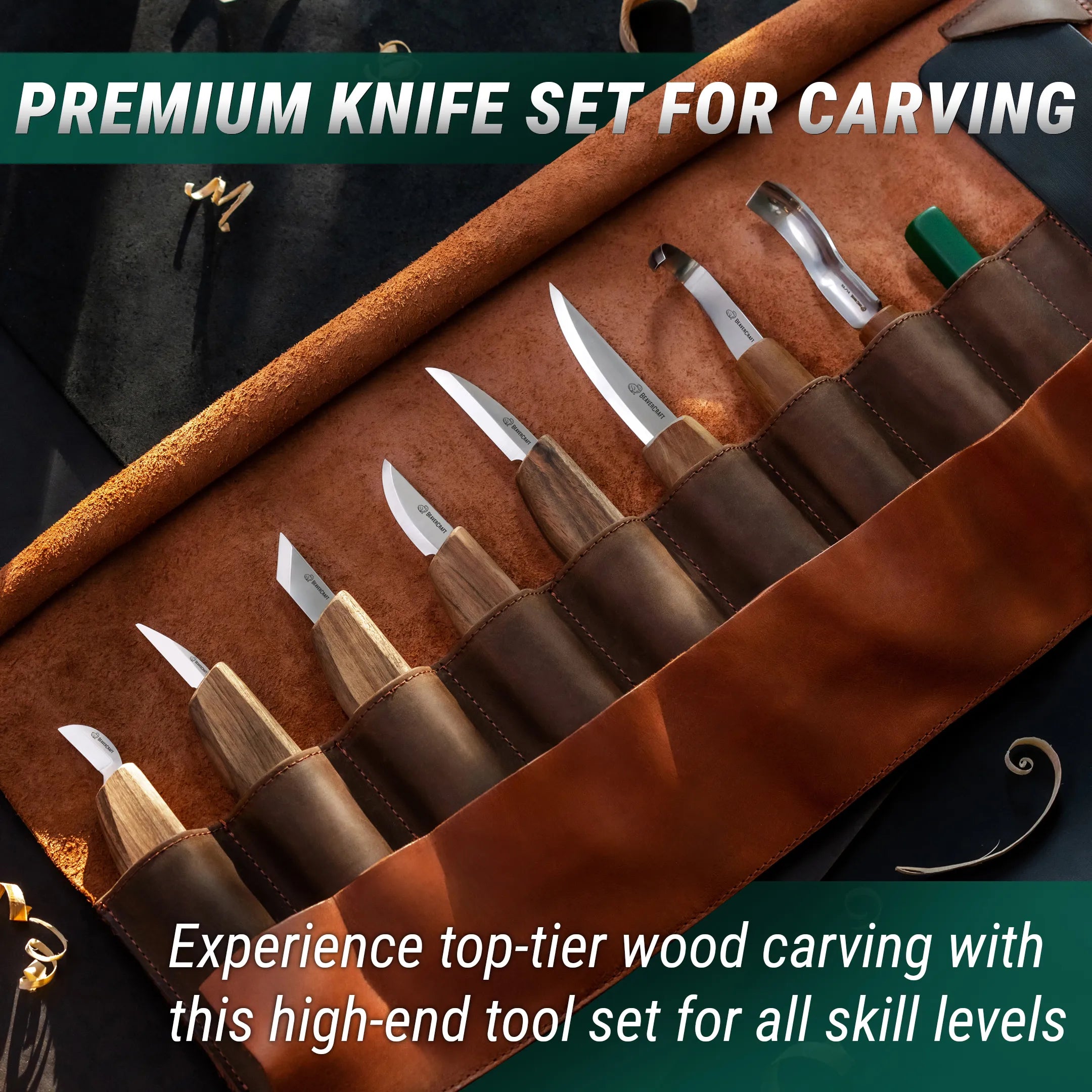 Buy S18X - Deluxe Wood Carving Set With Walnut Handles