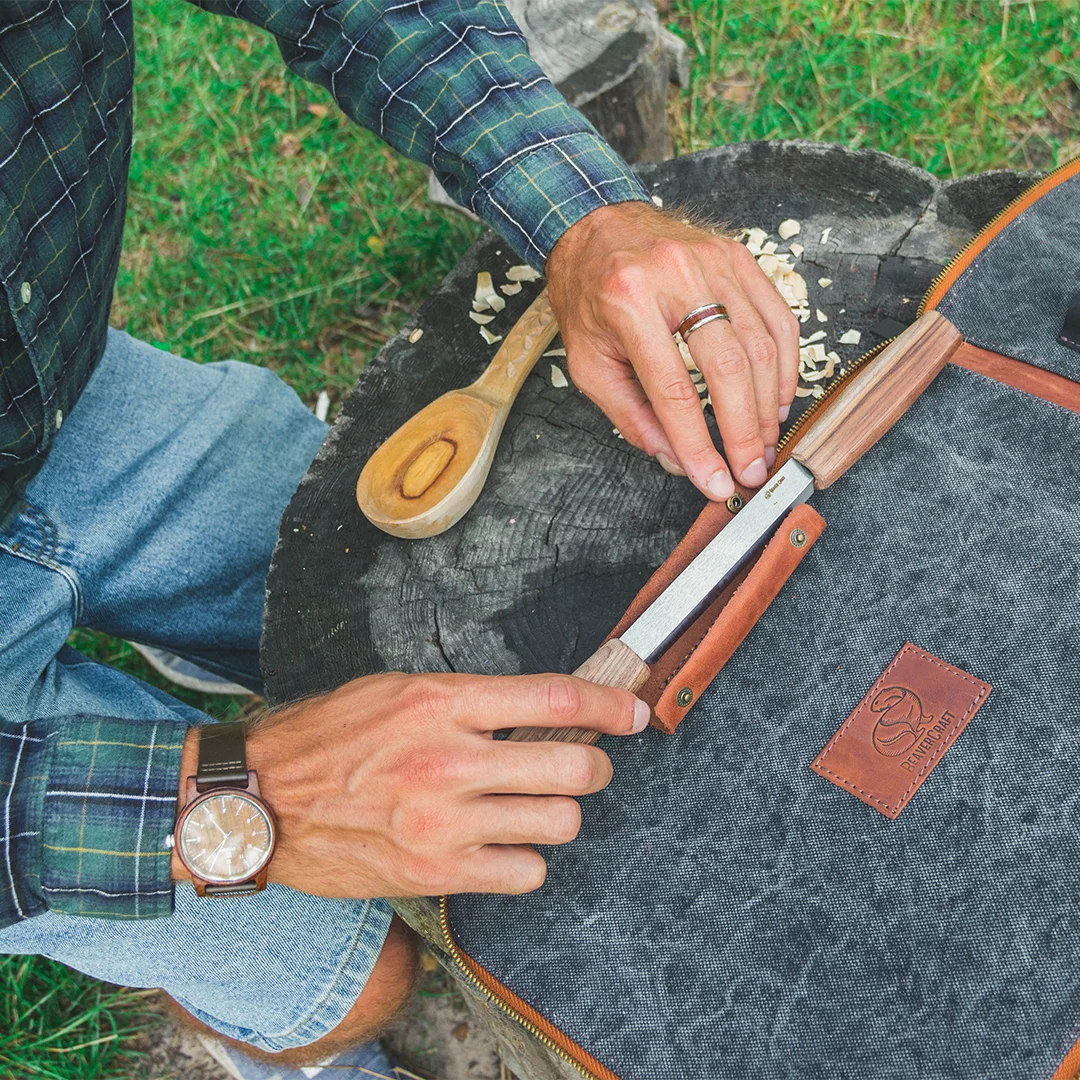 ALPHA & CRAFT WOOD WORKS INC 5個セット BeaverCraft S50X - Deluxe Large Wood Carving Set With Walnut
