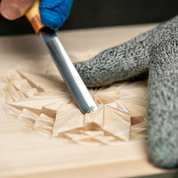 4-Piece Wood Carving Tool Set – Wood Carving Gouge Chisel Set in Tool Roll – SC01