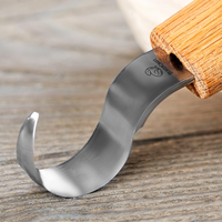 Cuchillo para tallar cucharas (25 mm) con mango de roble - SK1 Oak