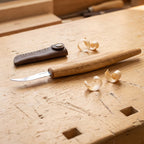 Open Curve Spoon Carving Knife with Sheath