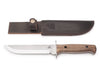 Tactical Knife with Leather Sheath