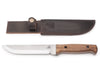 Tactical Knife with Leather Sheath