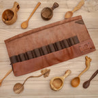 Leather Tool Roll, 8 slots