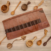 Leather Tool Roll, 8 slots