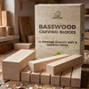 Set of Basswood Carving Blocks for Wood Carving – 10 pcs – BW10