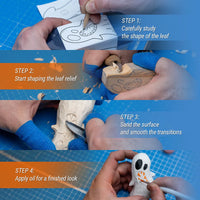 Ghosts Wood Carving Kit – Complete Whittling Kit for Beginners, Kids & Adults