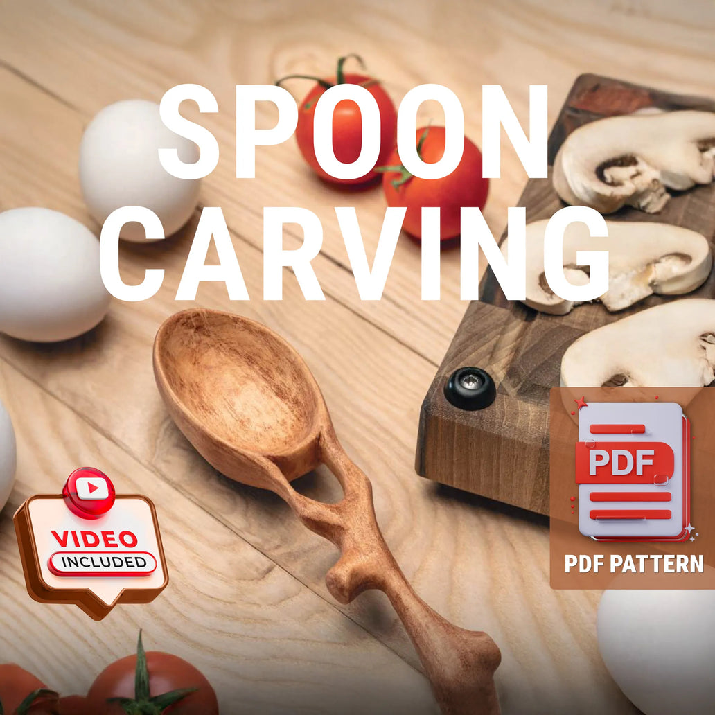 Spoon Wood Carving Pattern PDF – cover