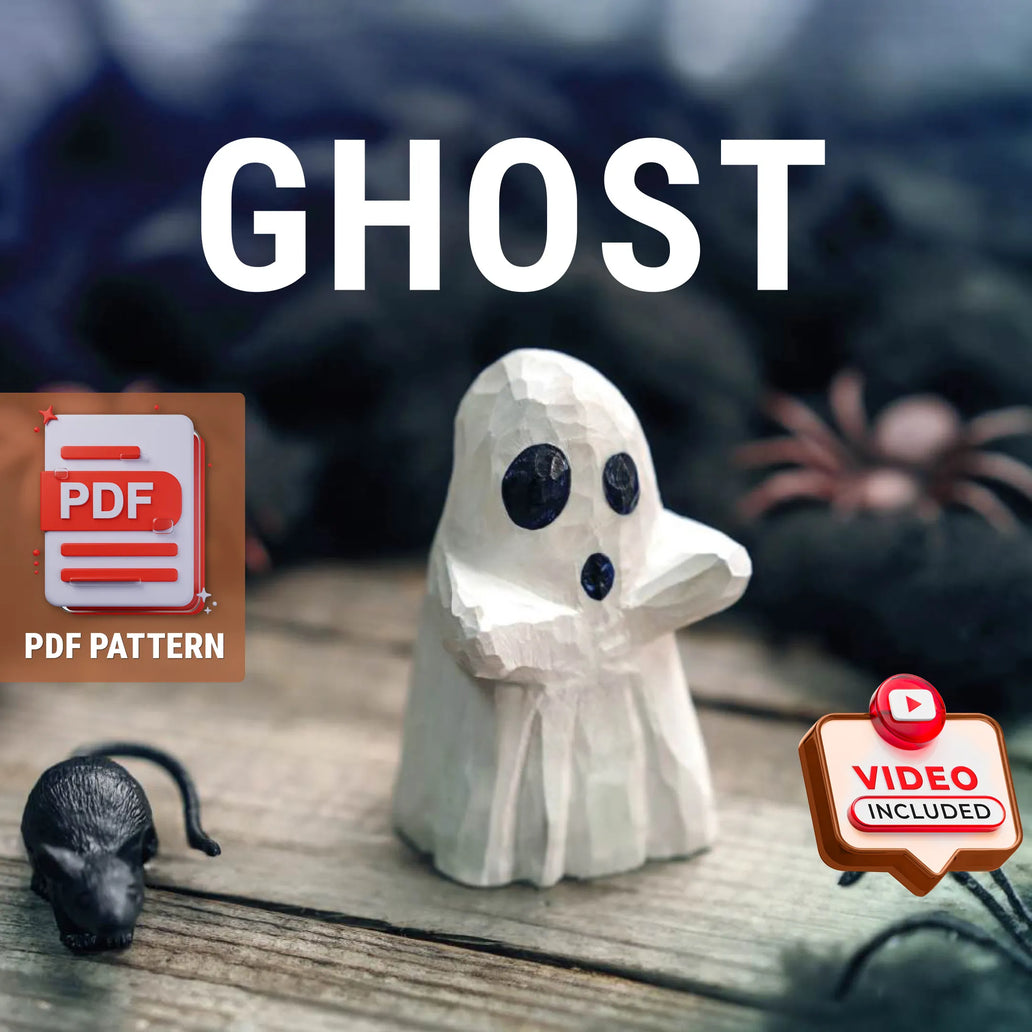 Ghost Wood Carving Pattern PDF – cover