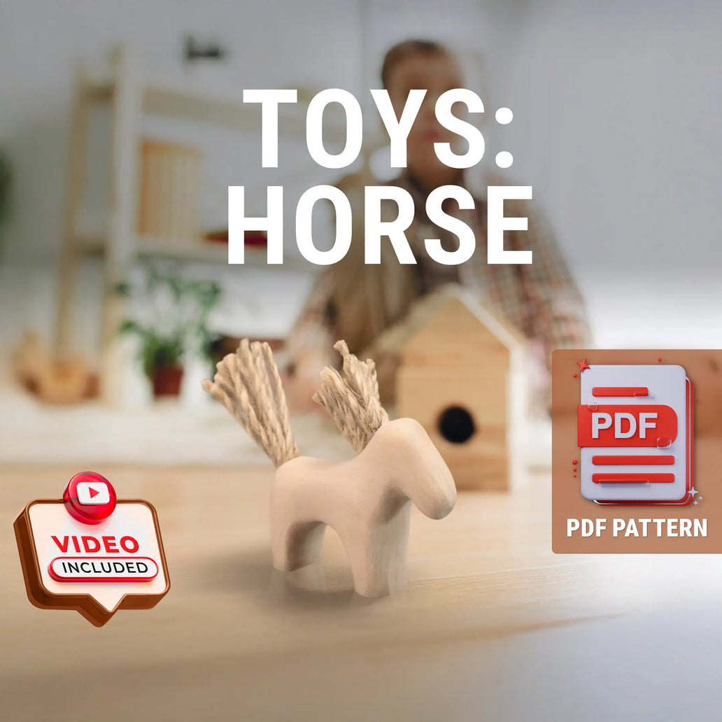 Horse Wood Carving Pattern PDF – cover