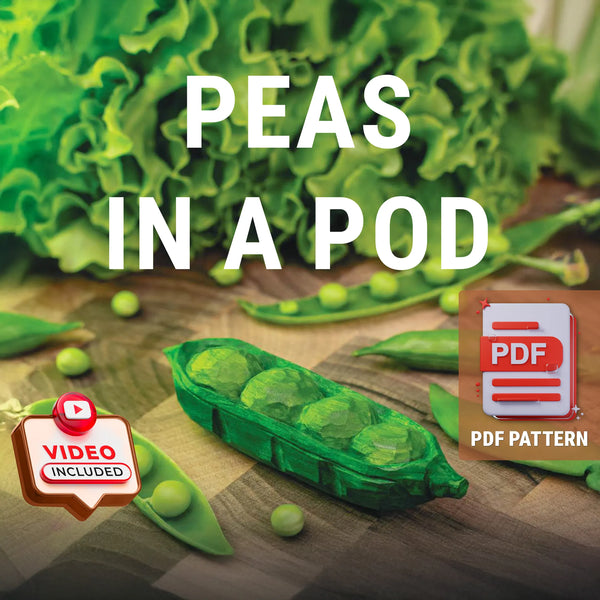Peas in a Pod Wood Carving Pattern PDF – cover