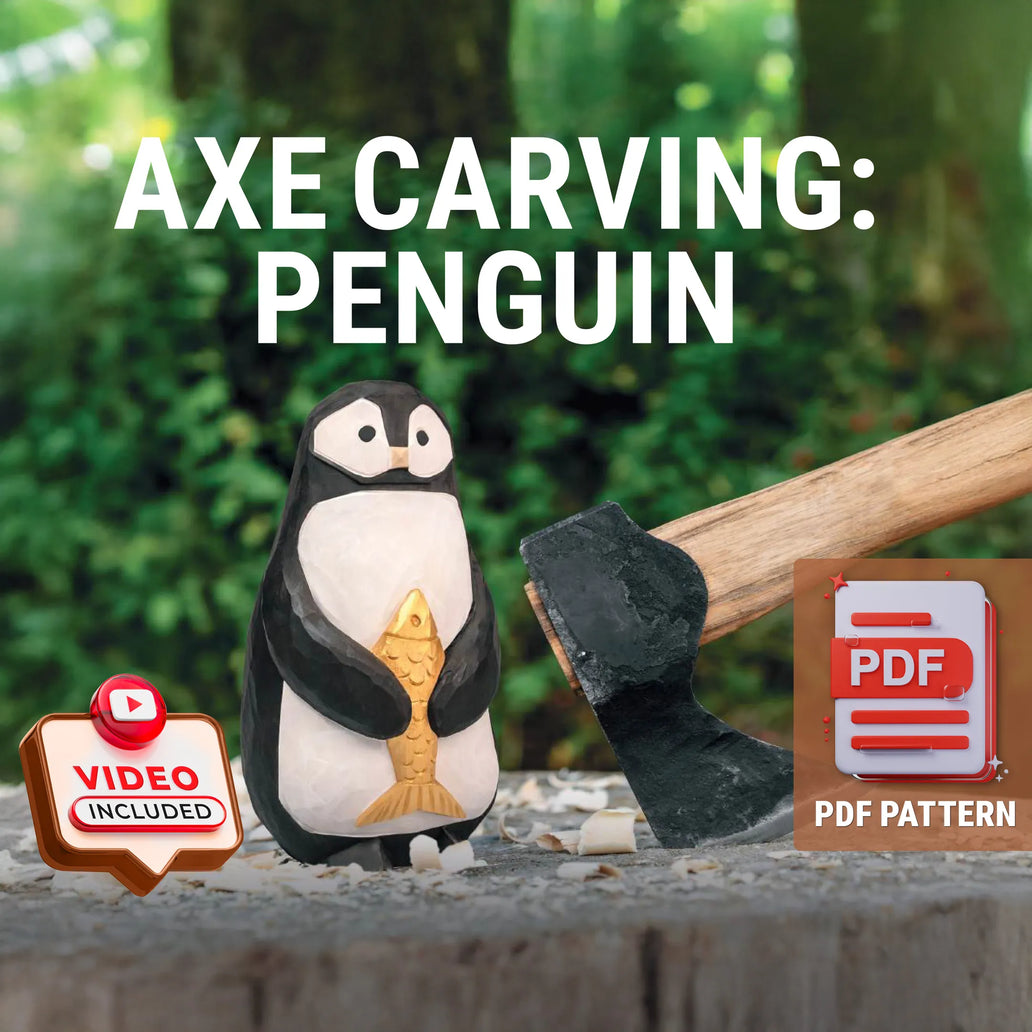 Penguin Axe Carving Pattern PDF – cover