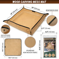 Hobby Work Mat – Wood Chip Catcher for Carving & Crafts