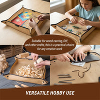 Hobby Work Mat – Wood Chip Catcher for Carving & Crafts