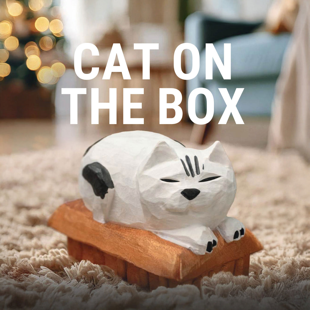 Cat on the Box Wood Carving Pattern PDF – cover