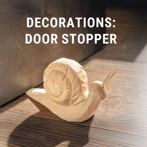 Snail Door Stopper Wood Carving Pattern PDF – cover