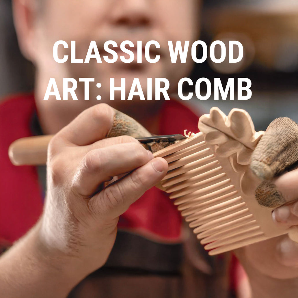 Hair Comb Wood Carving Pattern PDF – cover