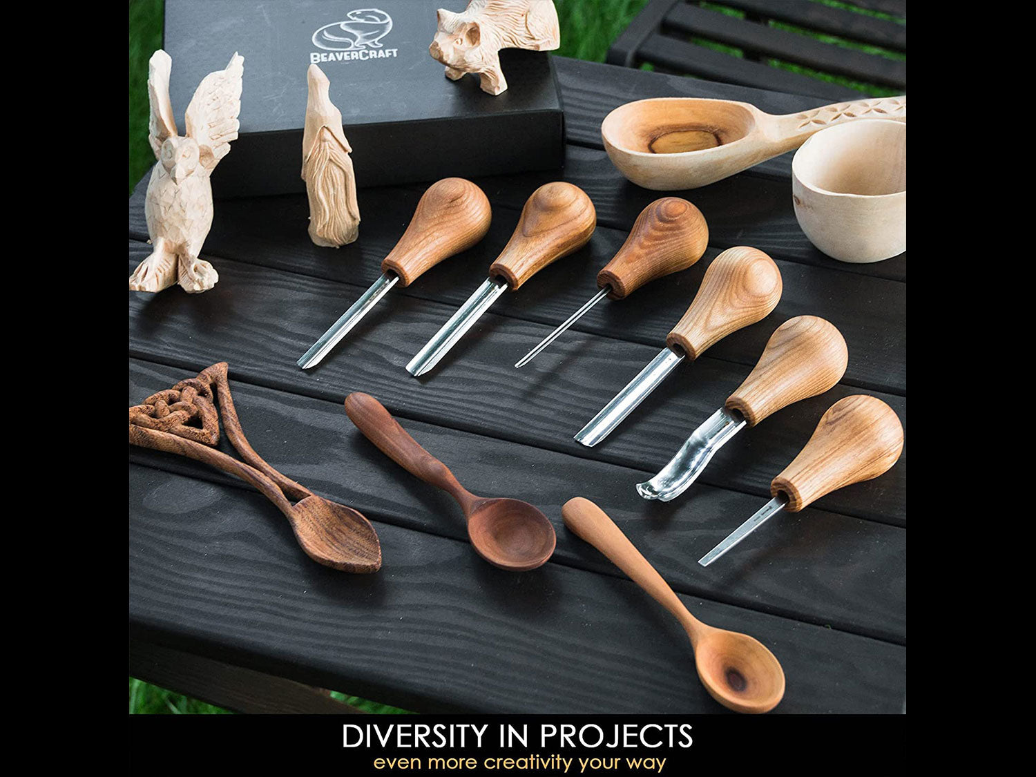 SC05 – Holzschnitzerei-Set mit Palmmeißeln