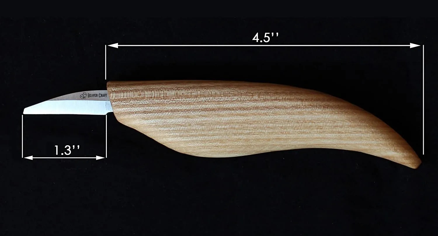 BeaverCraft C11 Knife for Geometric Woodcarving, coltello da