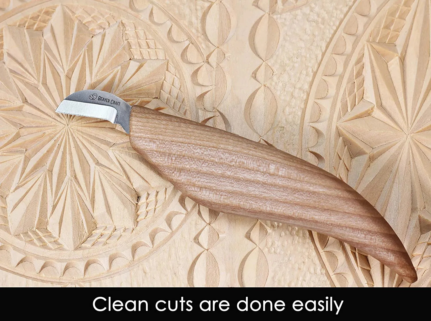 Chip Carving Knife Skew Knife Beveled Knife Wood Carving Knife Chip Carving  Woodcarving Knives Woodcarving Carving Knife Beavercraft C12 