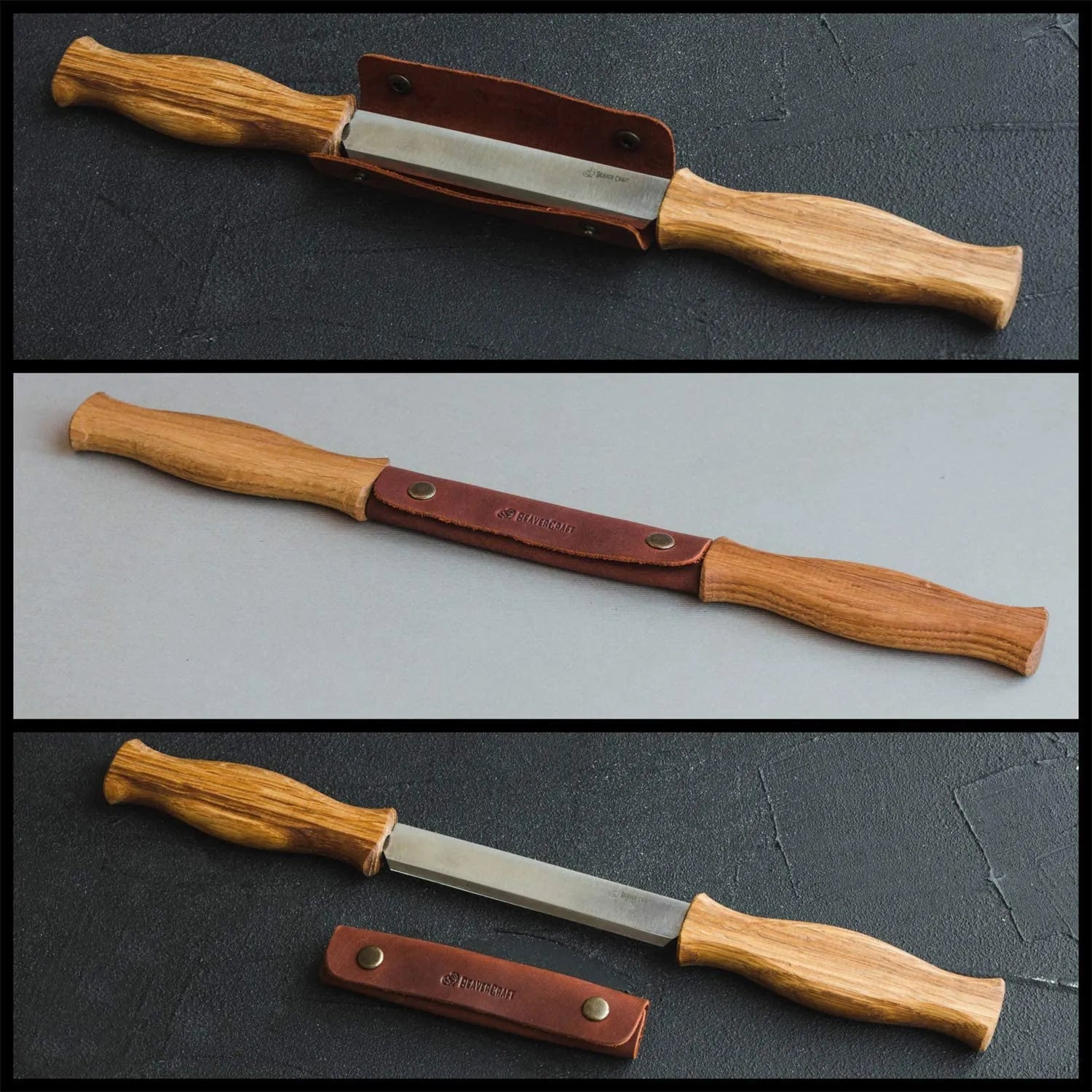 Drawknife Draw Knife Shaving Knife Splitting Knife Straight Knife Wood  Carving Tools Carpentry Woodcarving Tool Beavercraft OFFICIAL DK1 