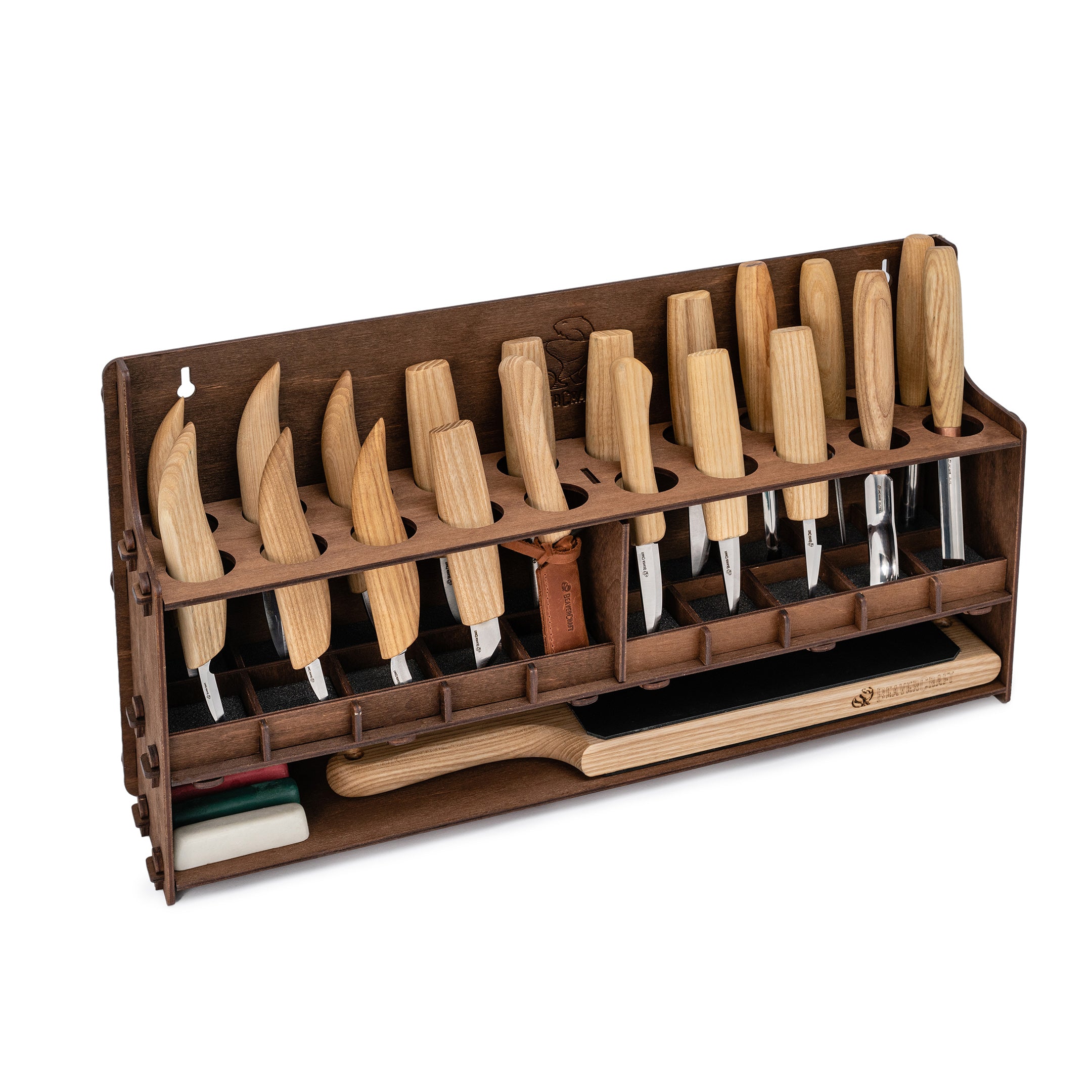 Extended Wood Carving Set of Knives, Chisels, Gouges, and Sharpening A ...