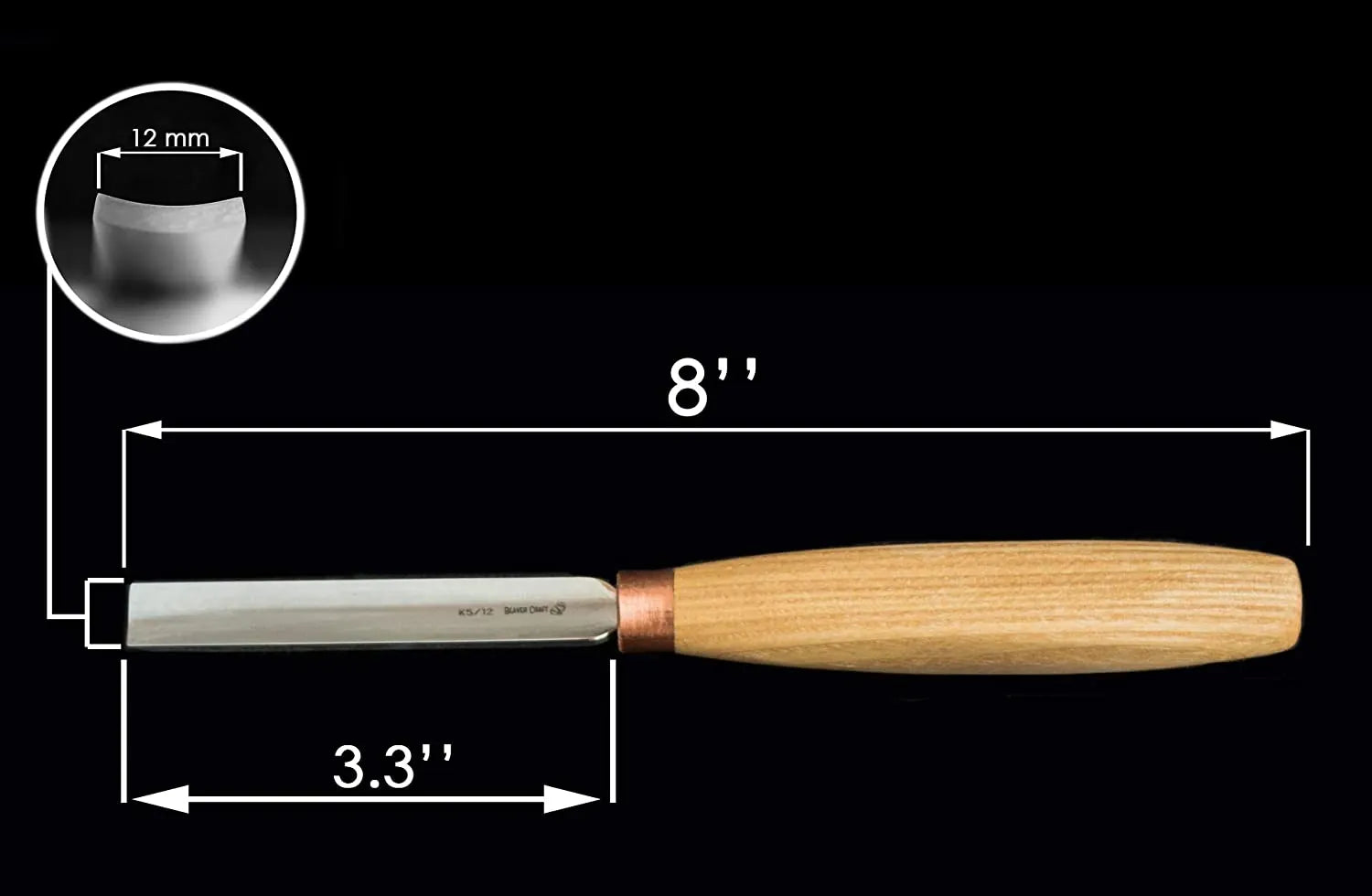 Straight Rounded Chisel