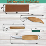 S13L - Wood Carving Tool Set for Spoon Carving (Left handed)