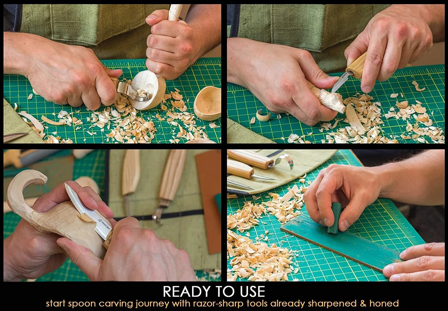 GORGECRAFT 20PCS Rubber Stamp Making Kit Wood Carving Chisel Set