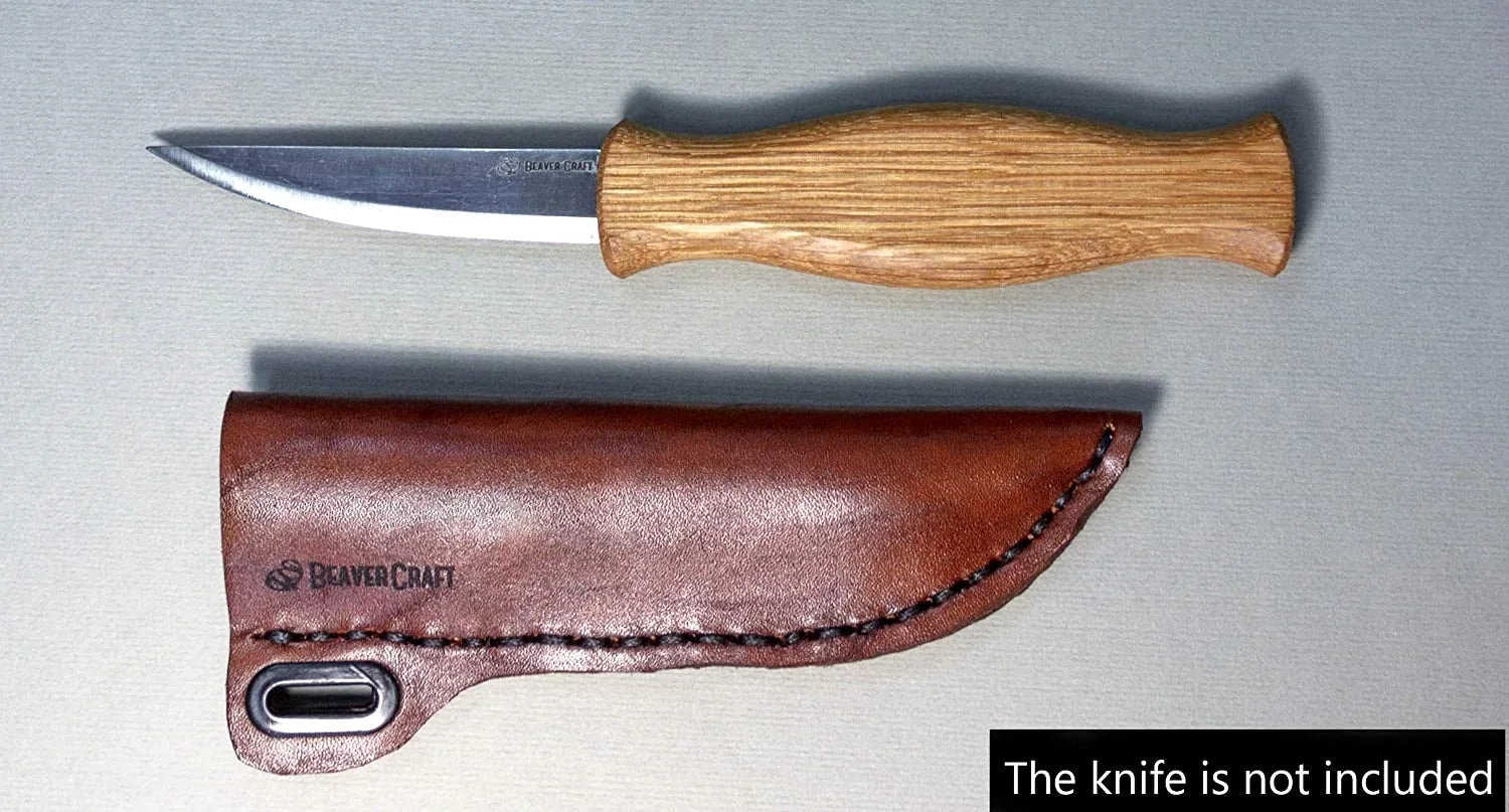 Leather sheath for sloyd knife – Deepwoods Ventures