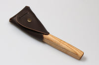 Cuchillo para tallar cucharas en funda de cuero - SK1S