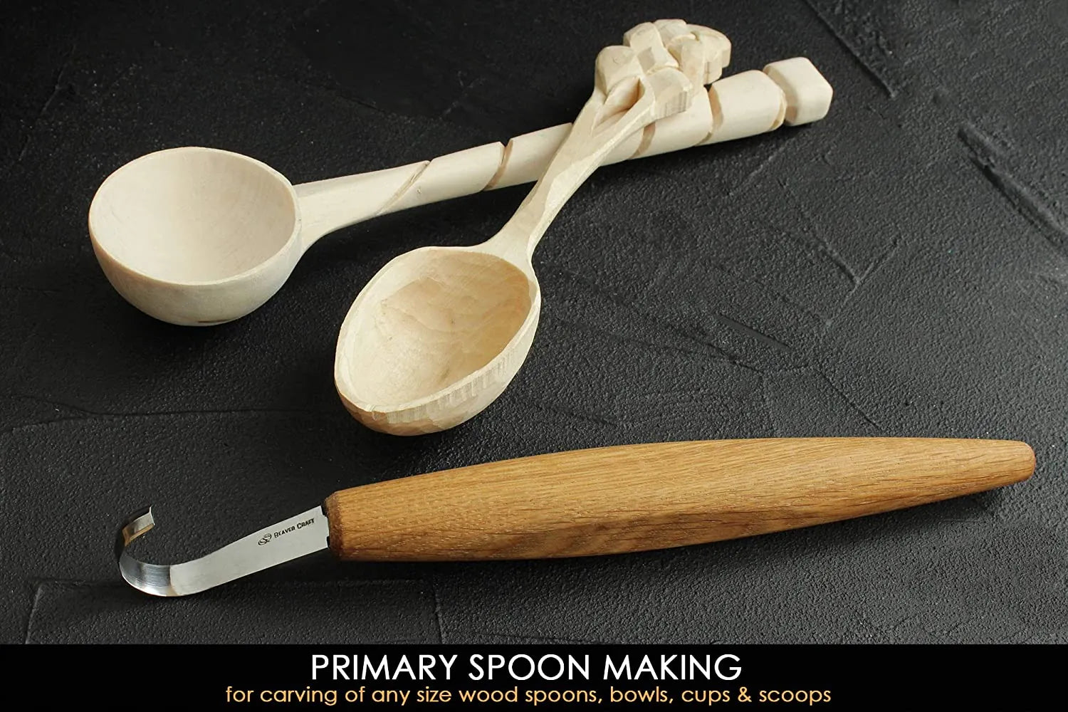 Spoon Knife Spoon Carving Knife Hook Knife Kuksa Bowl Carving Tool  Woodcarving Tools Woodworking Knives Spoon Knives Beavercraft SK1 Oak 