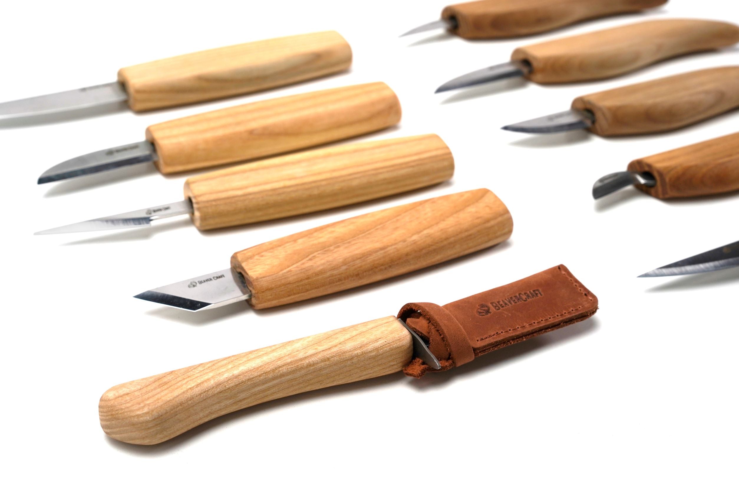 Spoon carving tools for beginners 3 pieces (items) BeaverCraft –  BeaverCraft Tools