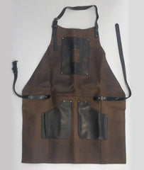 AP3X – Adjustable Black&Brown Leather Work Apron