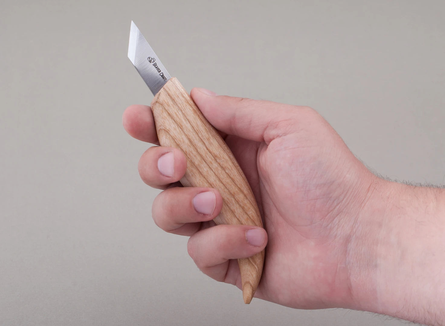 Chip Carving on wooden knife handles - My Chip Carving