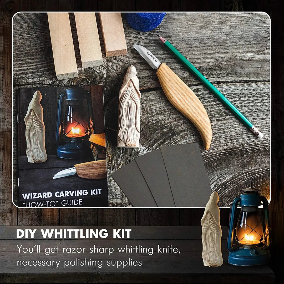 Wood Whittling Kit For Beginners Razor Sharp Wood Carving Knife