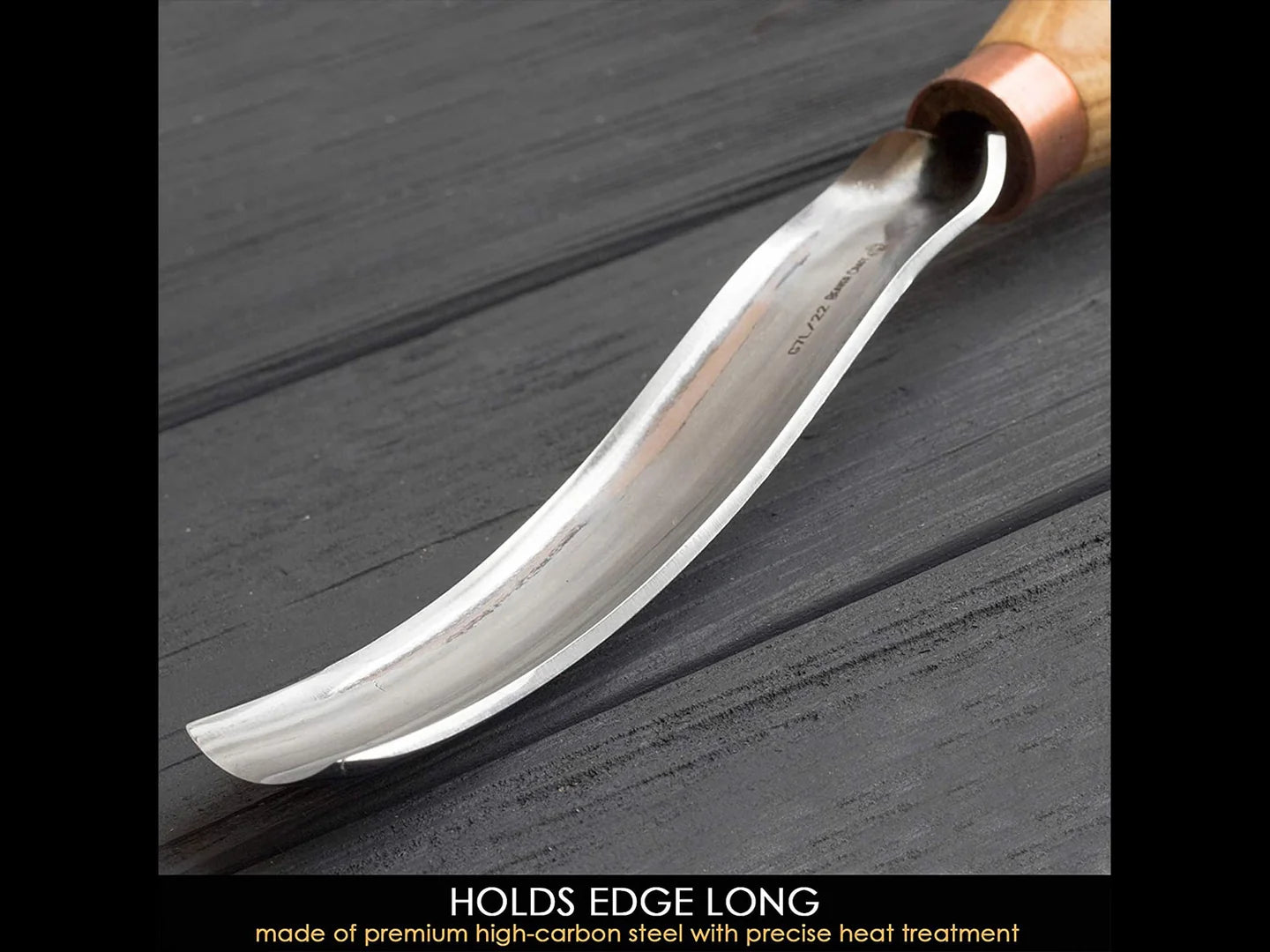 Bent gouge wood carving | long bent gouge chisel - BeaverCraft ...