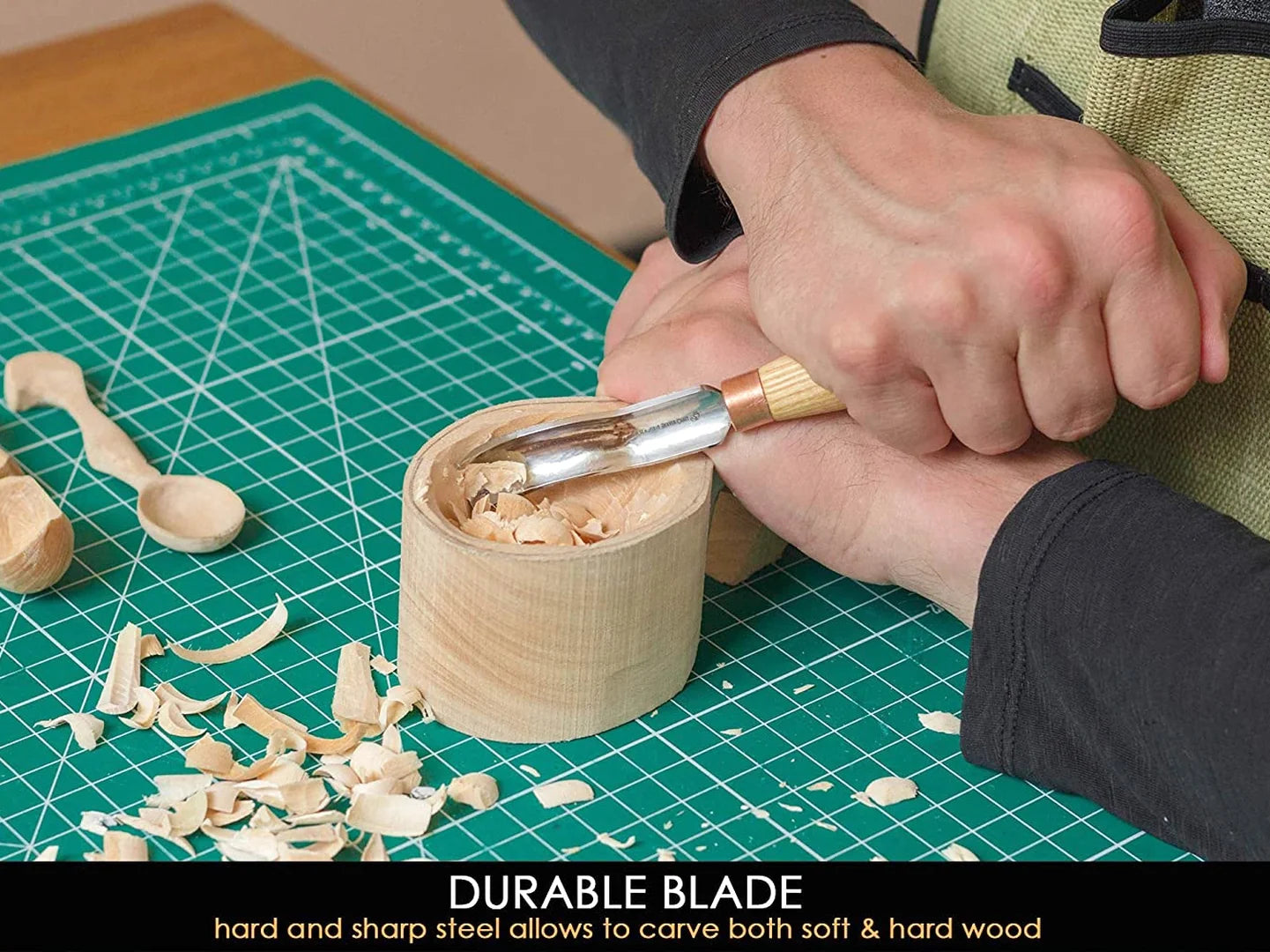 Buy bent gouge wood carving chisel online - BeaverCraft – BeaverCraft Tools