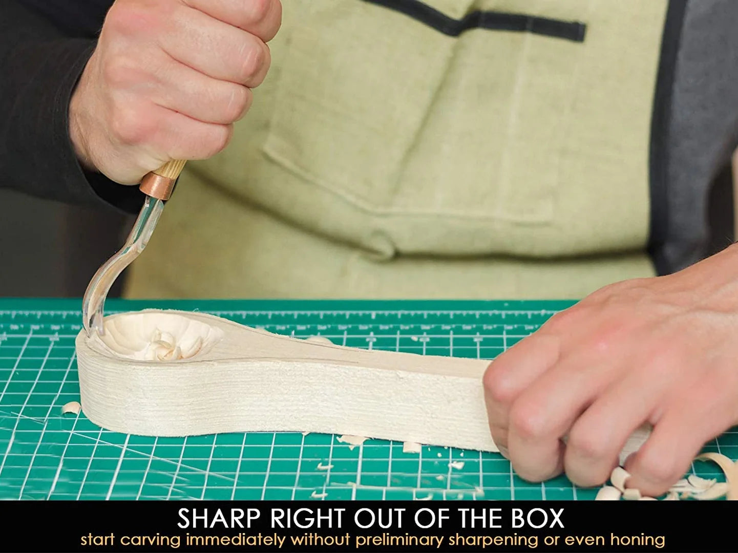 Buy bent gouge wood carving chisel online - BeaverCraft – BeaverCraft Tools