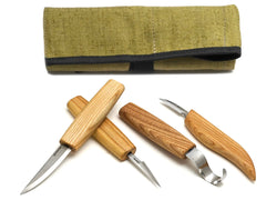 S09L - Set of 4 Knives in Tool Roll (Left handed)