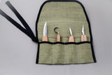 S09 - Set of 4 Knives in Tool Roll