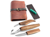 S13X - Deluxe Spoon Carving Set With Walnut Handles