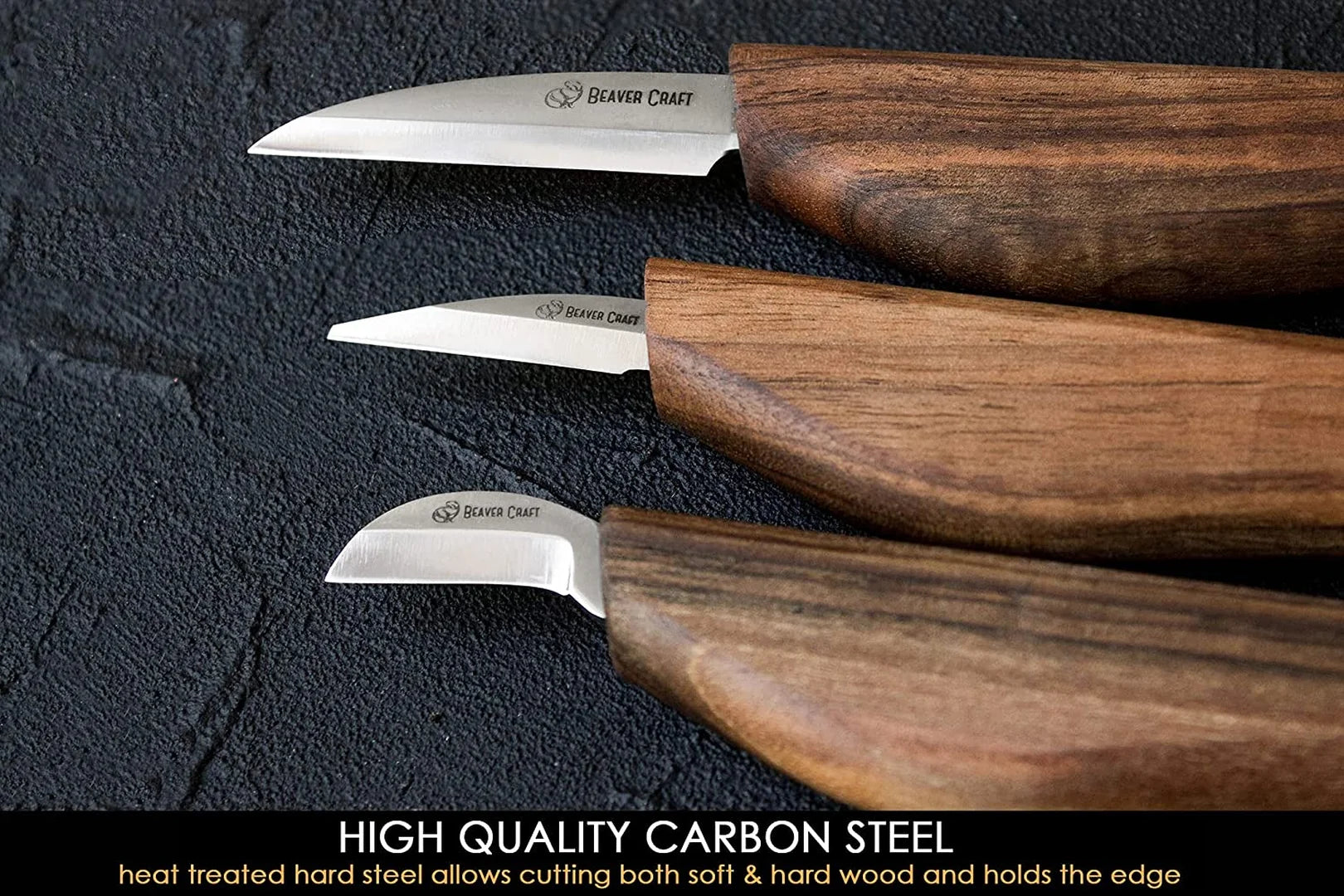 BeaverCraft Deluxe Wood Carving Kit S50X - Wood Carving Tools Wood Carving  Set - Spoon Wood Carving Knives Tools Set - Whittling Kit Knife Woodworking
