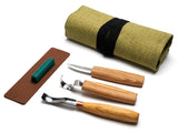 S38 - Spoon Carving Kit Wood Carving Tools with Leather Strop