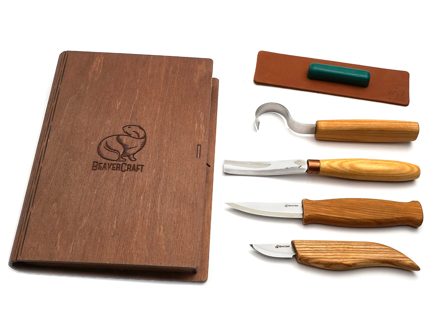 Buy S14X - Premium Spoon Carving Set With Walnut Handles online -  BeaverCraft – BeaverCraft Tools