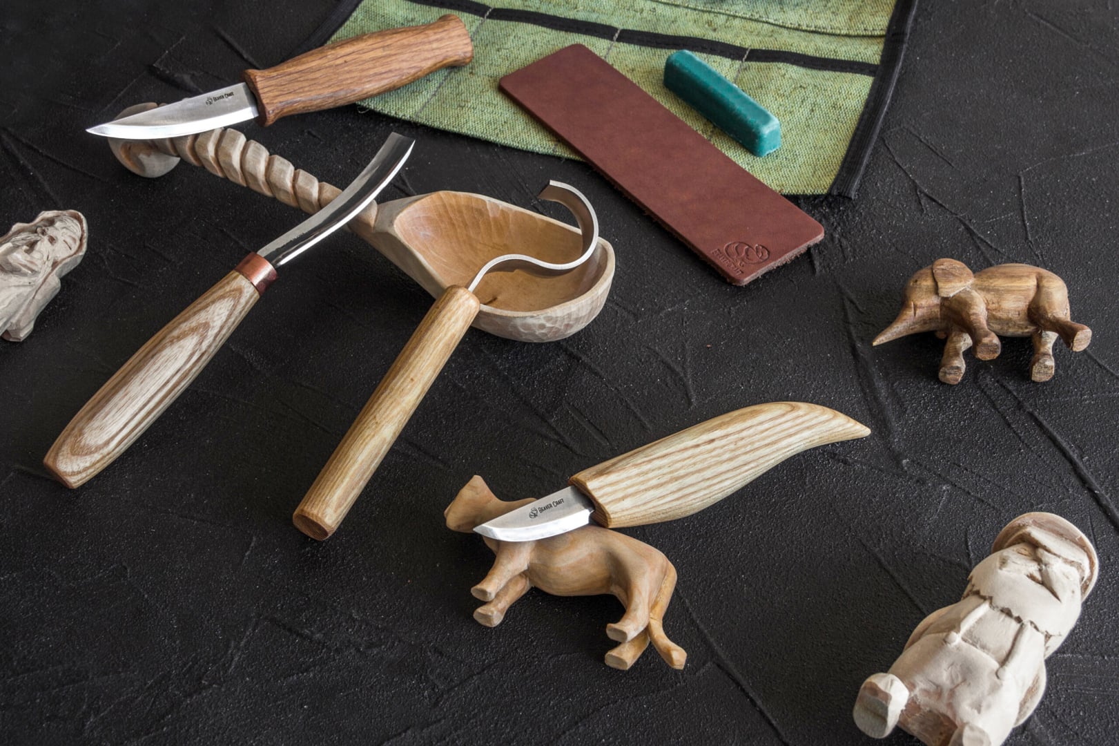 BeaverCraft S14 Wood Carving Tools Set Wood Whittling Kit Wood Carving Kit  Wood Carving Hook Knife Spoon Carving Tools Wood Carving Knives Carving