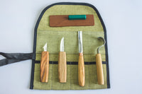 S49 – Holzschnitzwerkzeug-Set zum Löffelschnitzen (inkl. kompaktem Meißel)