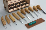 S52 – Holzschnitzerei-Set mit 10 Messern